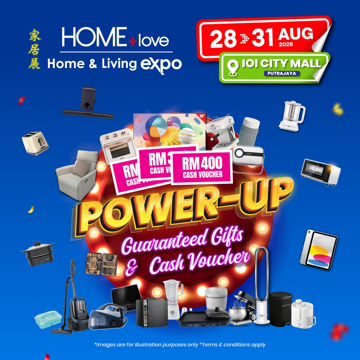 RM350K Guaranteed Gifts & Cash Vouchers
