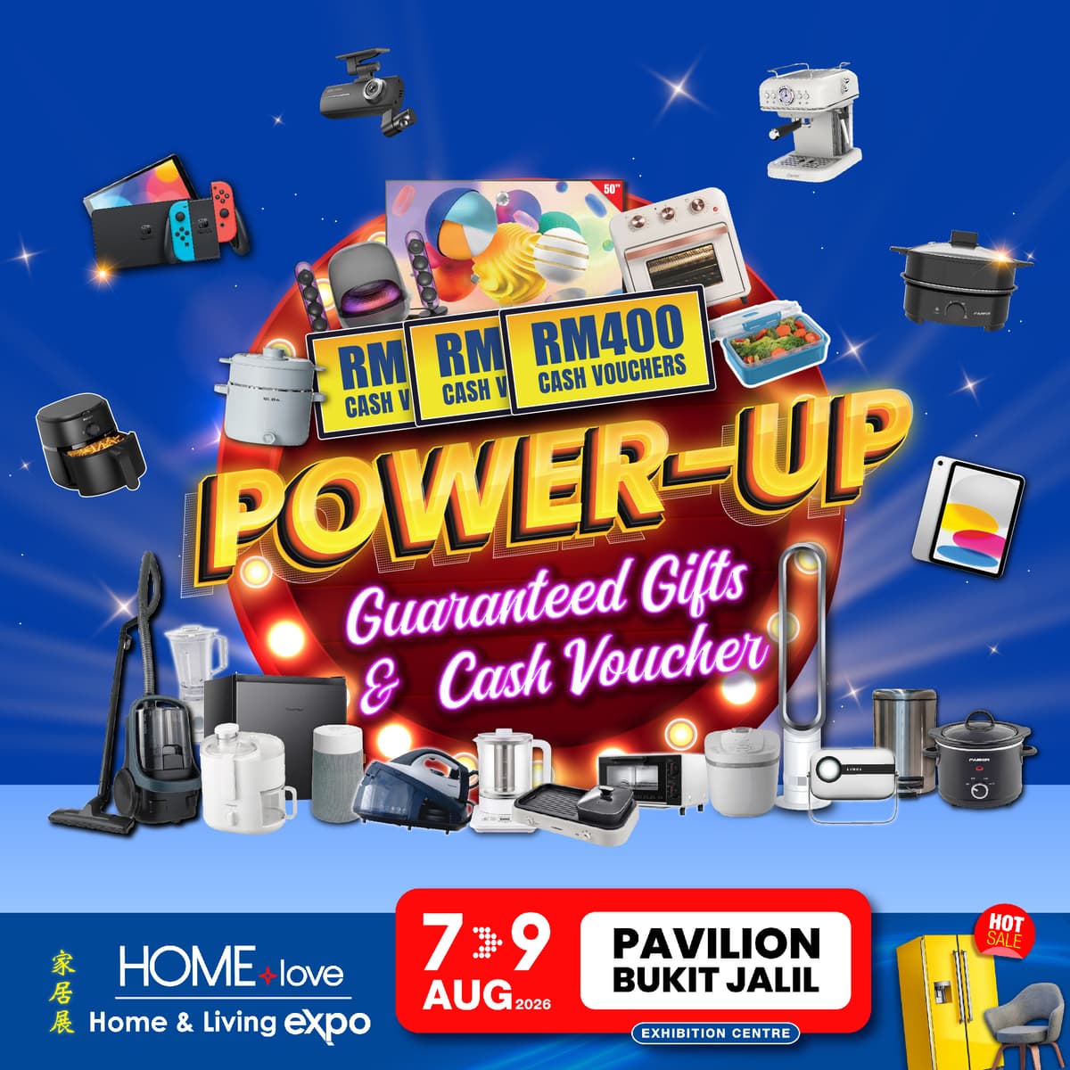 Power-up Guaranteed Gifts & Cash Vouchers