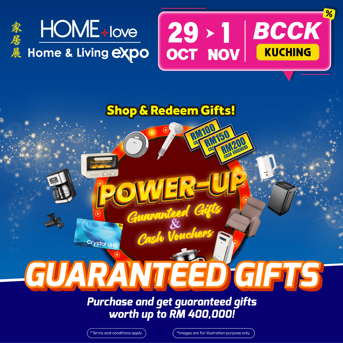 Guaranteed Gifts & Cash Vouchers