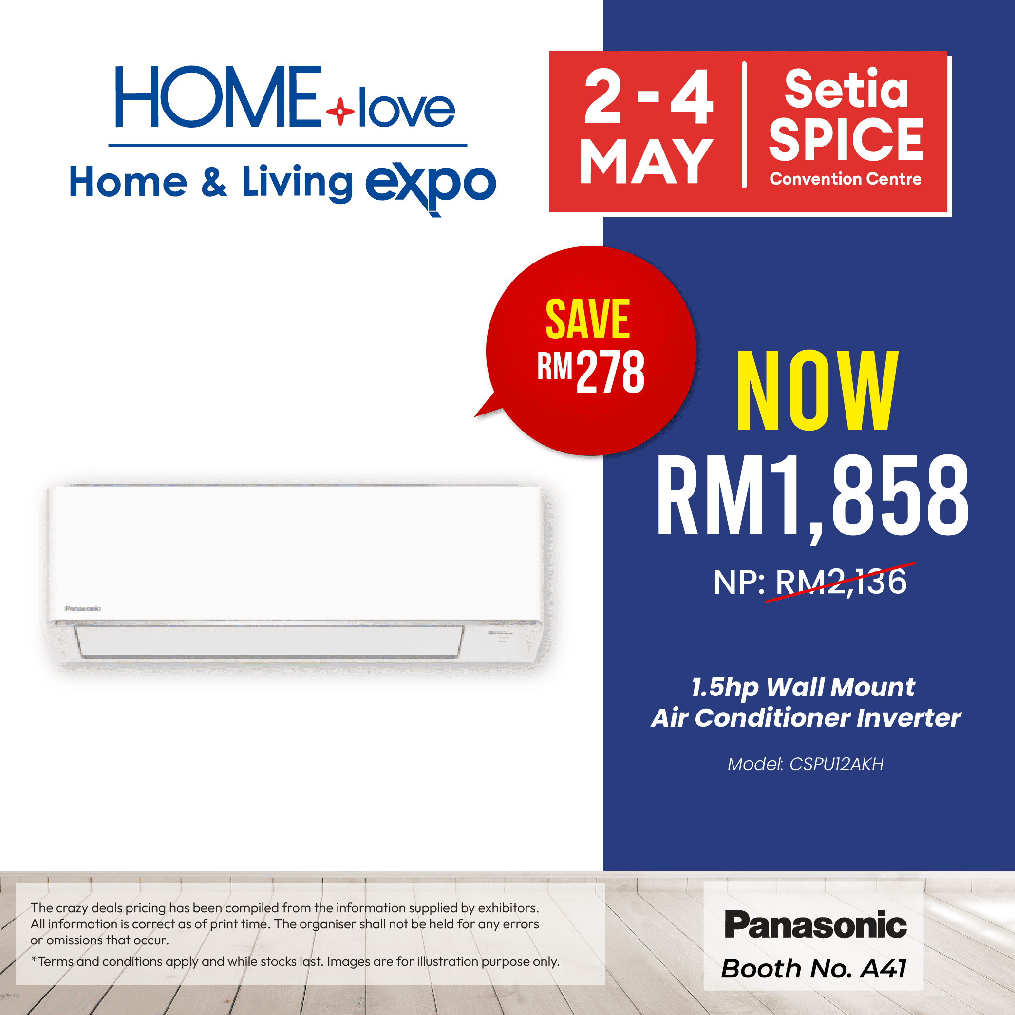 Crazy Deal - Panasonic Air Conditional