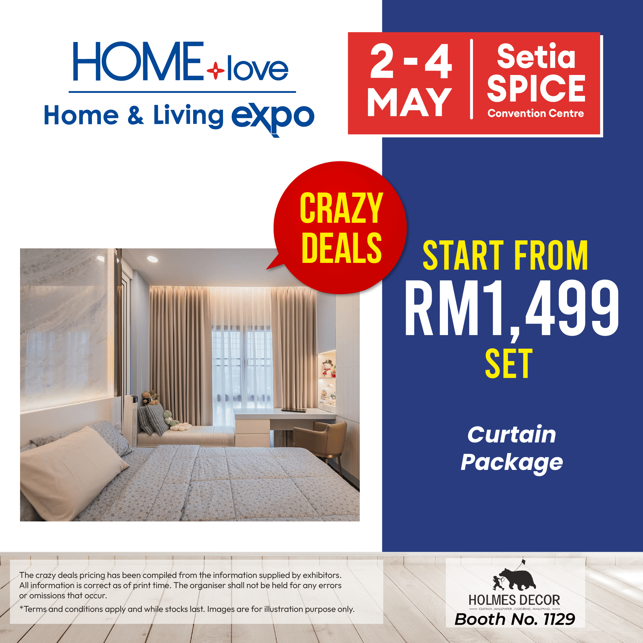 Crazy Deal - HOLMES DECOR Curtain