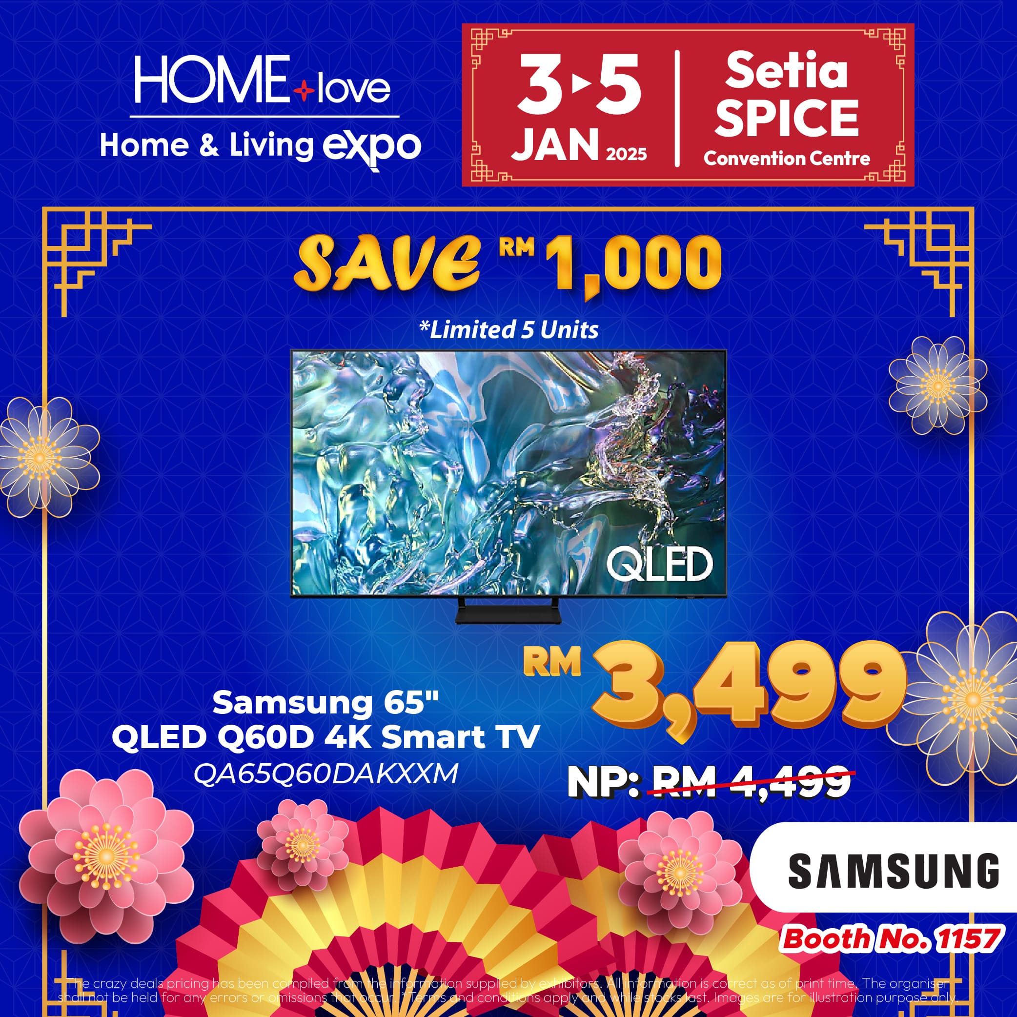 Samsung 65" Smart TV home expo deal