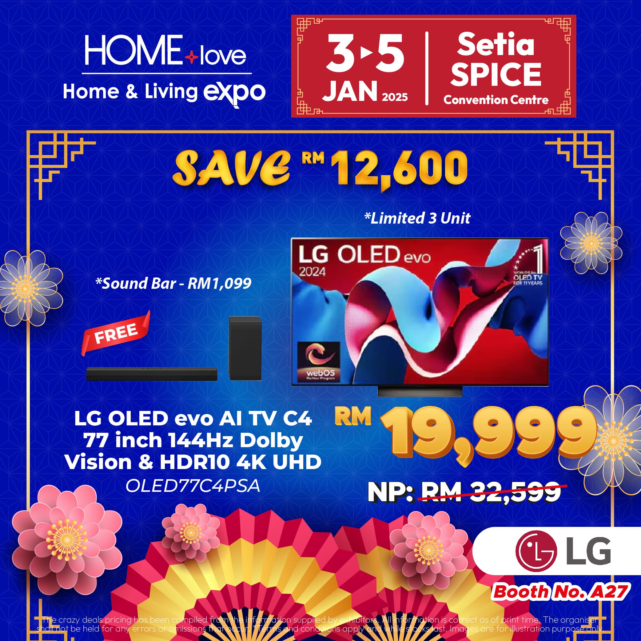 LG OLED 77 inch television home expo deal