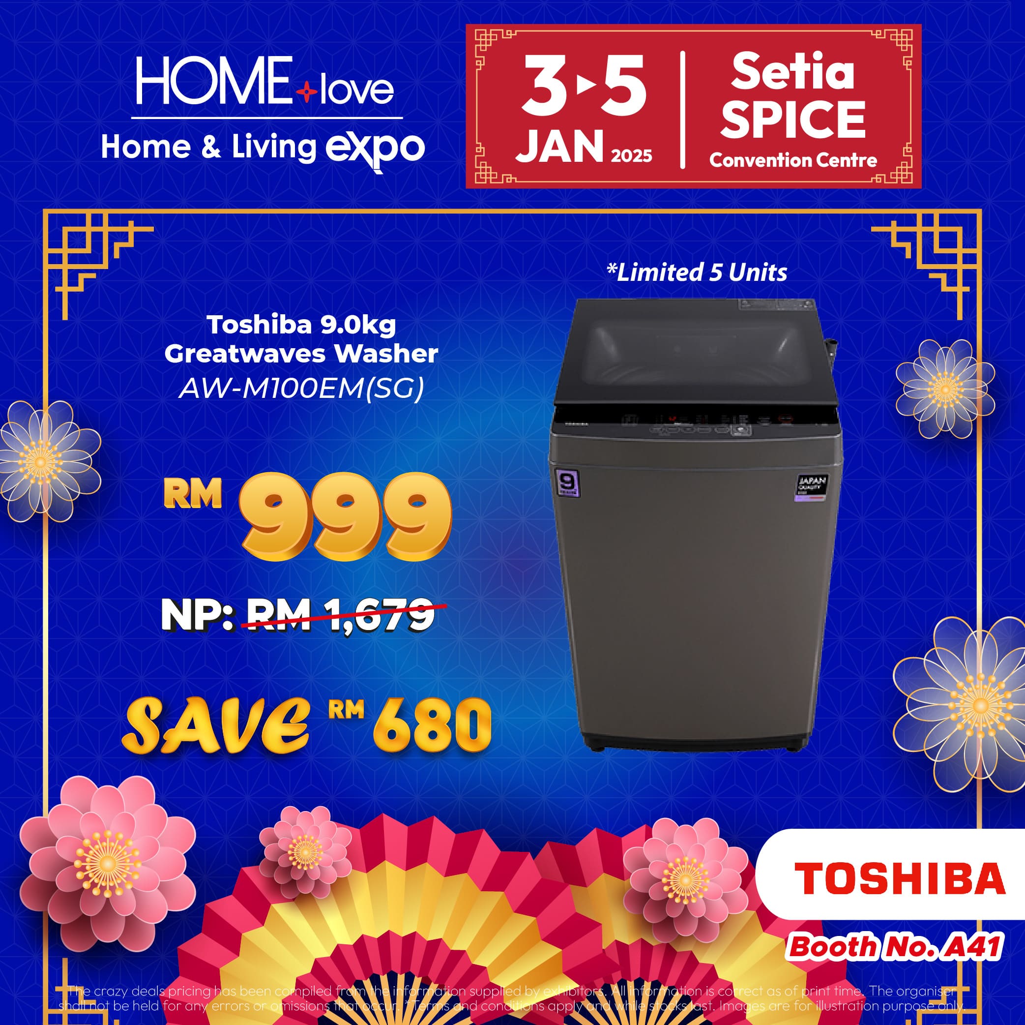 Toshiba Washer RM999 - home expo