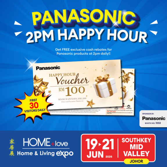 Panasonic 2PM Cash Rebate RM100